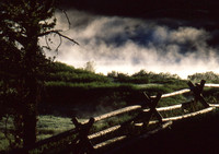 Light on Fence