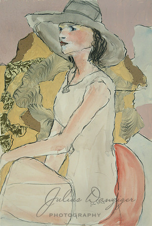 Lady in white